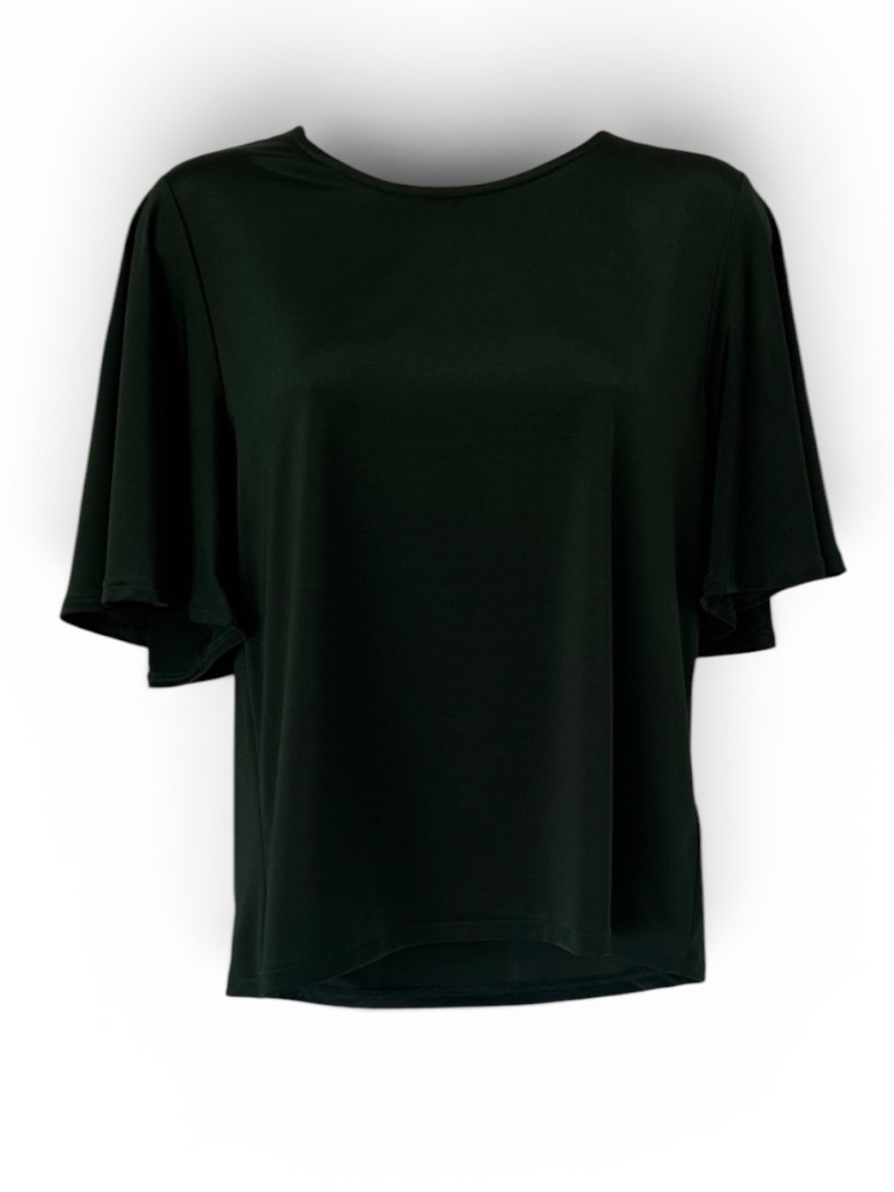 H&M Emerald Green Flowy Short Sleeve Blouse – Size Small